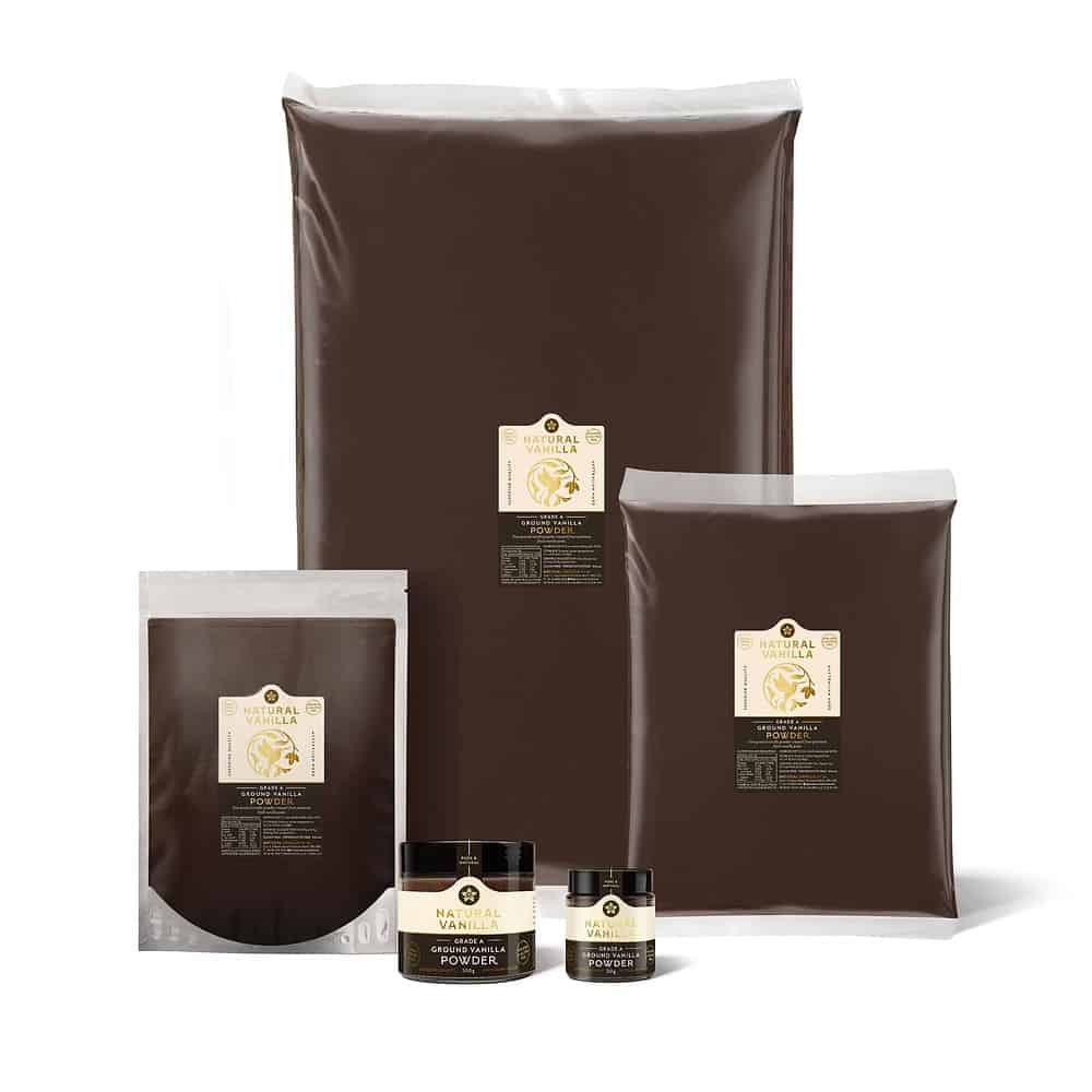 Natural Vanilla - Ground Vanilla Powder Grade A Range